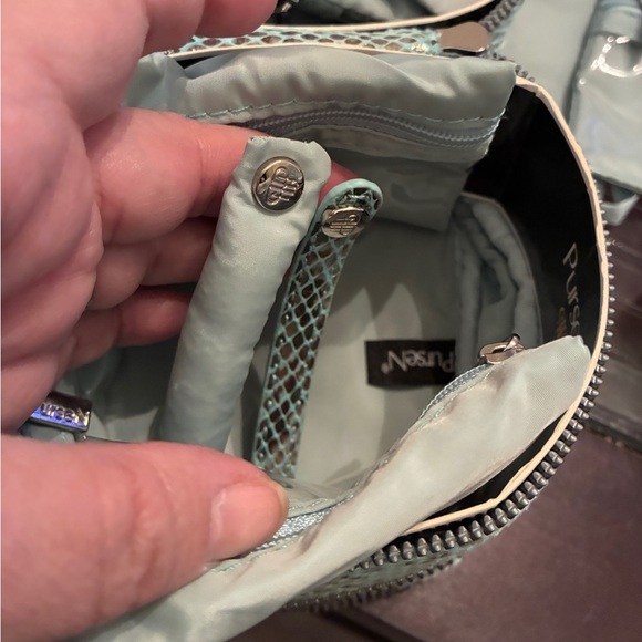 PurseN Glam Luxurious Travel Jewelry Tote 5”x5”x4” includes 12 pouches! - Picture 11 of 13